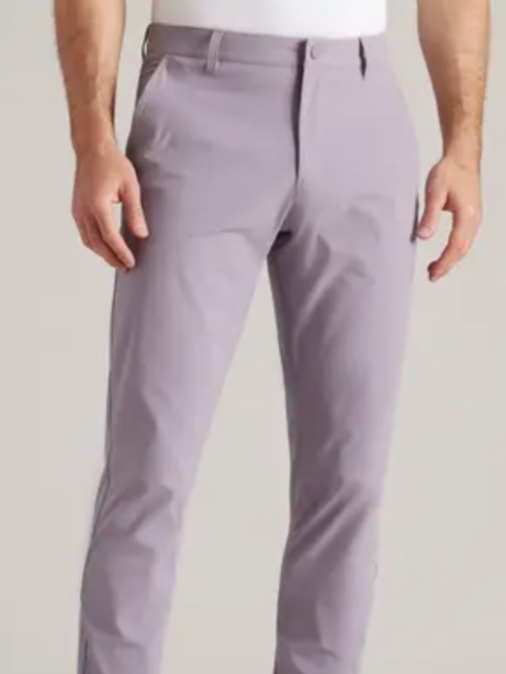 NWT RHONE Commuter Slim pants 36X30 hemmable chino stretch gray stone comfort